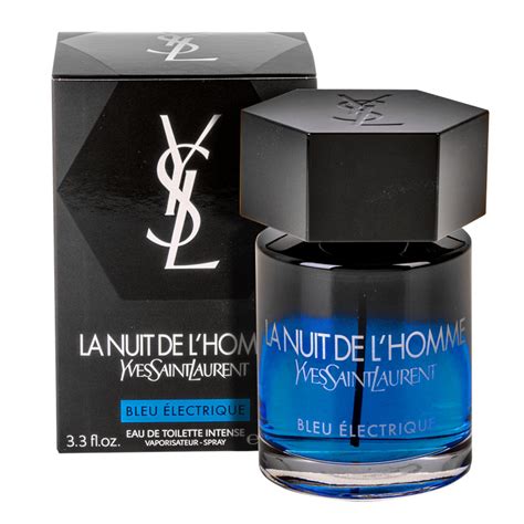 yves saint laurent ysl la nuit de l'homme bleu electrique|la nuit de l'homme 60ml.